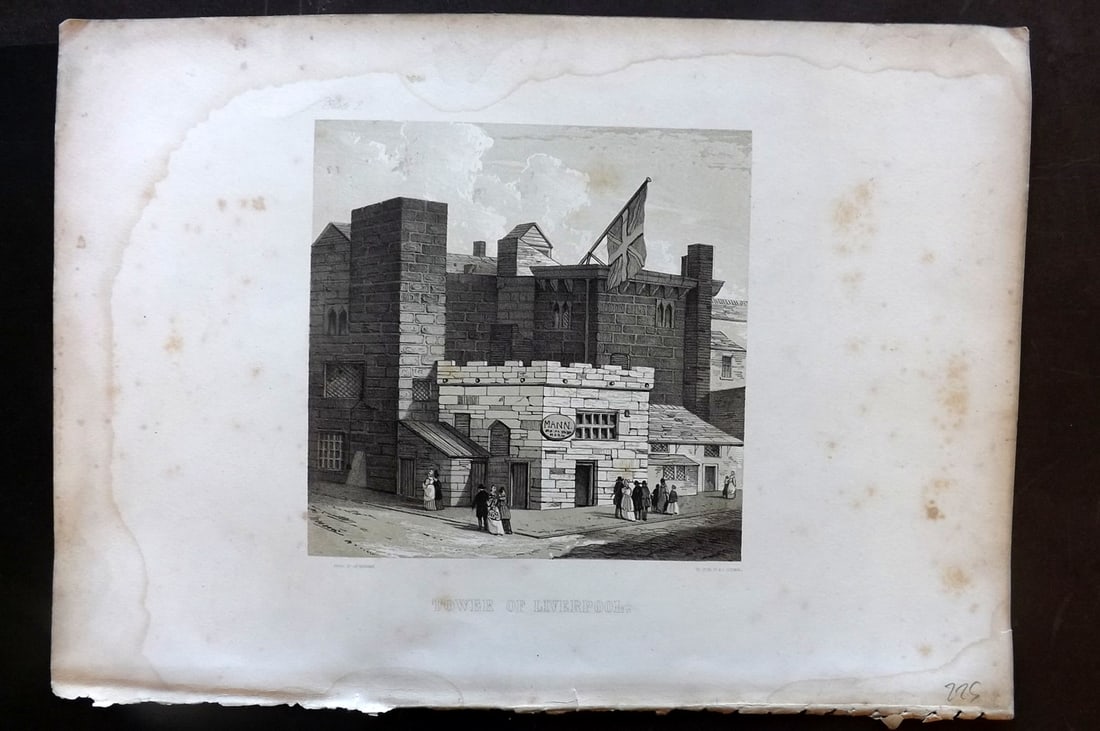 Herdman, William 1856 Folio Liverpool Print. Tower of Liverpool 02 (1 of 1)