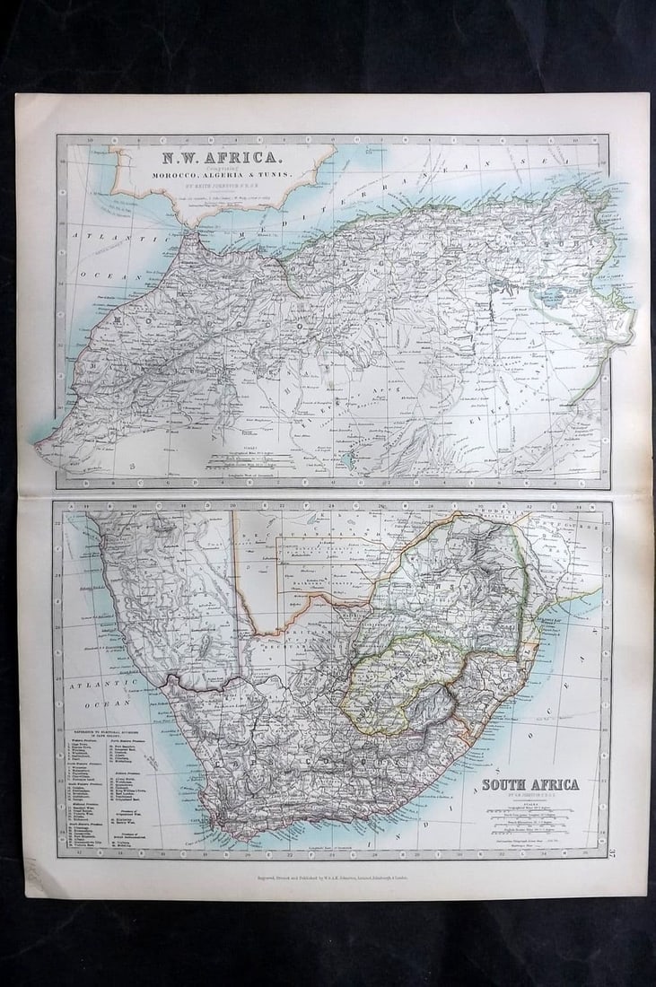 Johnston, Alexander 1894 LG Antique Map. European Russia (1 of 1)