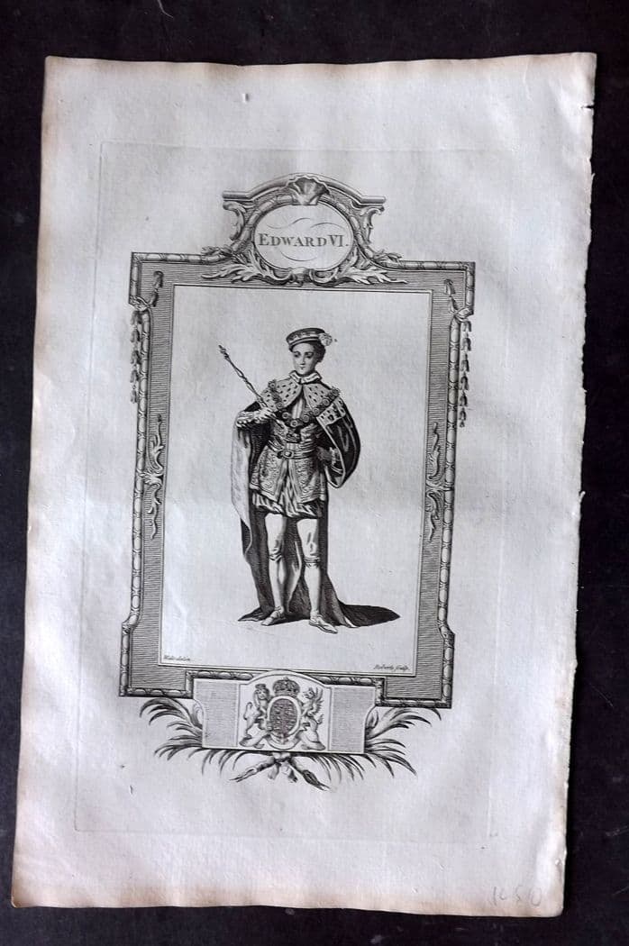 Russell 1779 Folio Portrait Print. Edward VI (1 of 1)