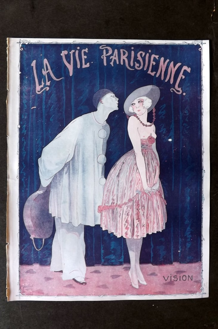 La Via Parisienne 1917 Art Deco Print. Vision by Leonnec (1 of 1)