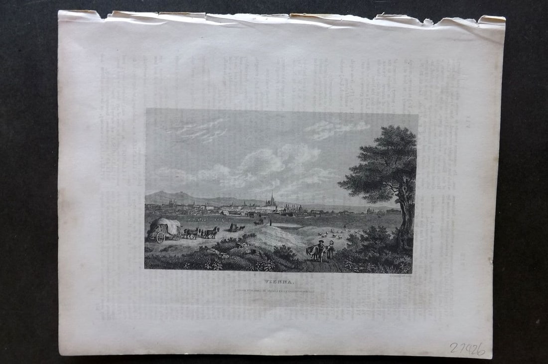 Barclay, James C1835 Antique Print. Vienna, Austria (1 of 1)
