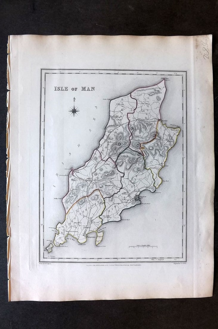 Lewis (Pub) 1842 British County Map. Isle of Man (1 of 1)