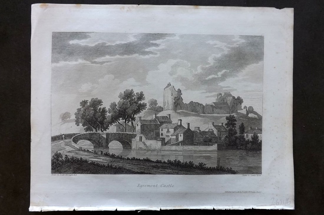 Lysons, Daniel 1816 Antique Print. Egremont Castle, Cumbria Cumberland (1 of 1)