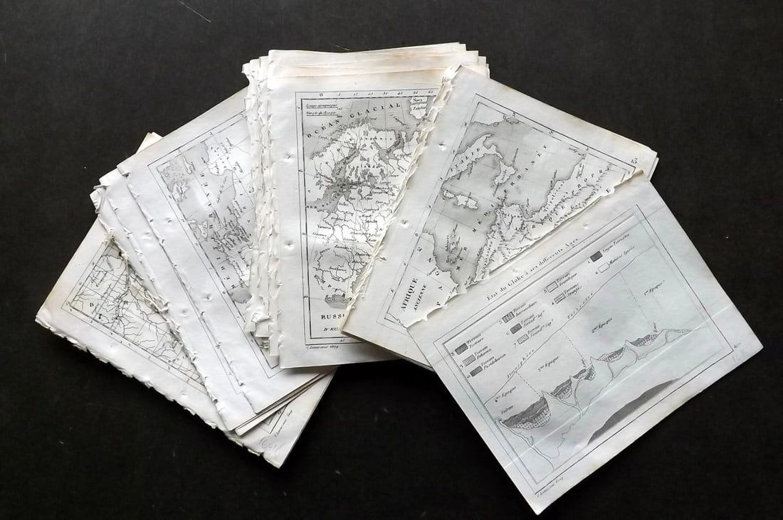Levasseur, Victor 1838 Mixed Lot of 24 Antique Maps (1 of 4)