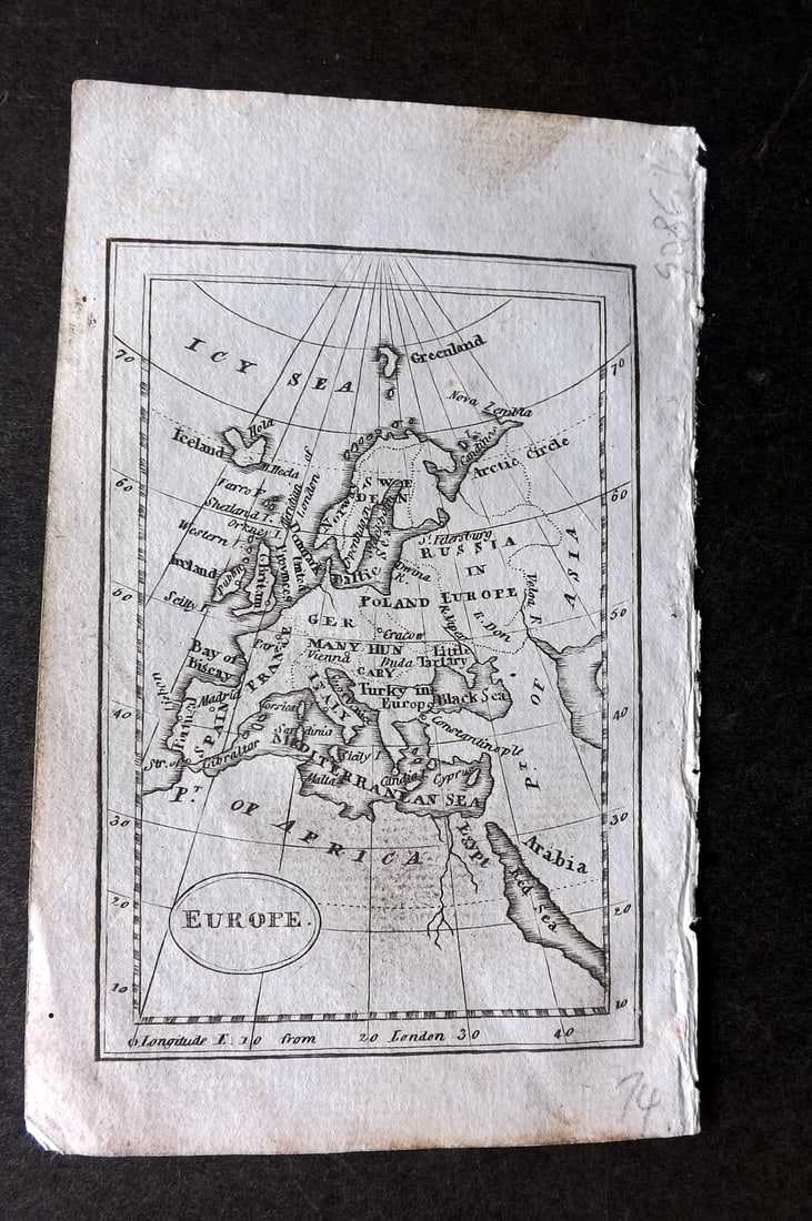 Turner, Richard 1805 Miniature Map. Europe (1 of 1)