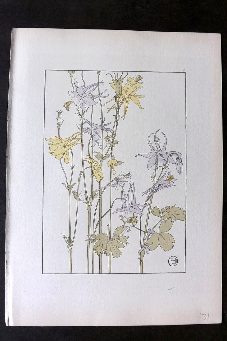 Foord, Jeannie 1901 Folio Art Nouveau Pochoir. Columbine 06 (1 of 1)