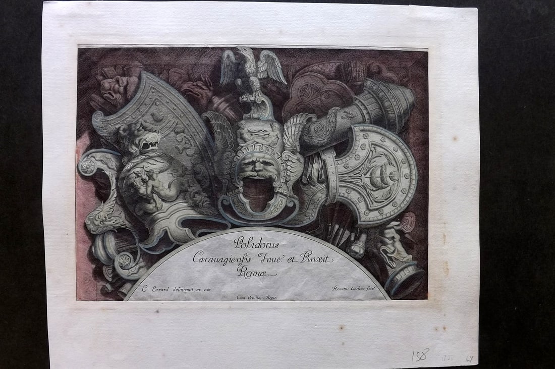 Errard, Charles 1651 Hand Col Roman Armour Print (1 of 2)