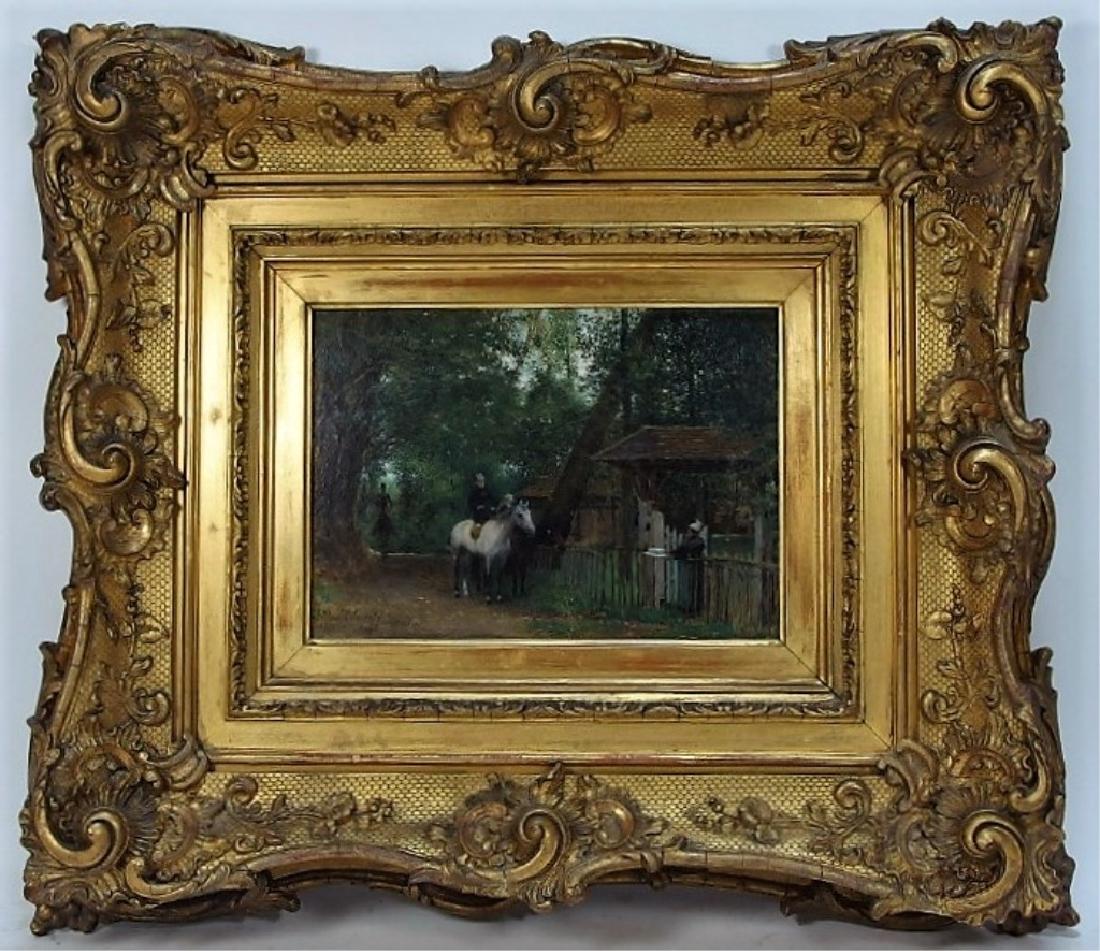 Jean Max Claude Impressionist Equestrian Painting (1 of 7)