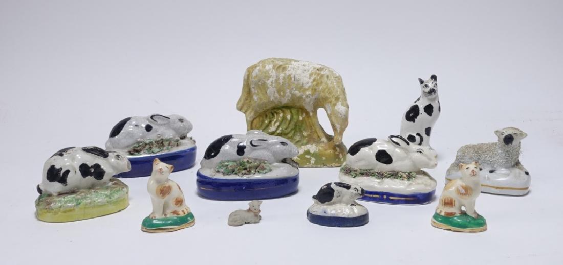11 Late 18C. English Staffordshire Pottery Animals (1 of 5)