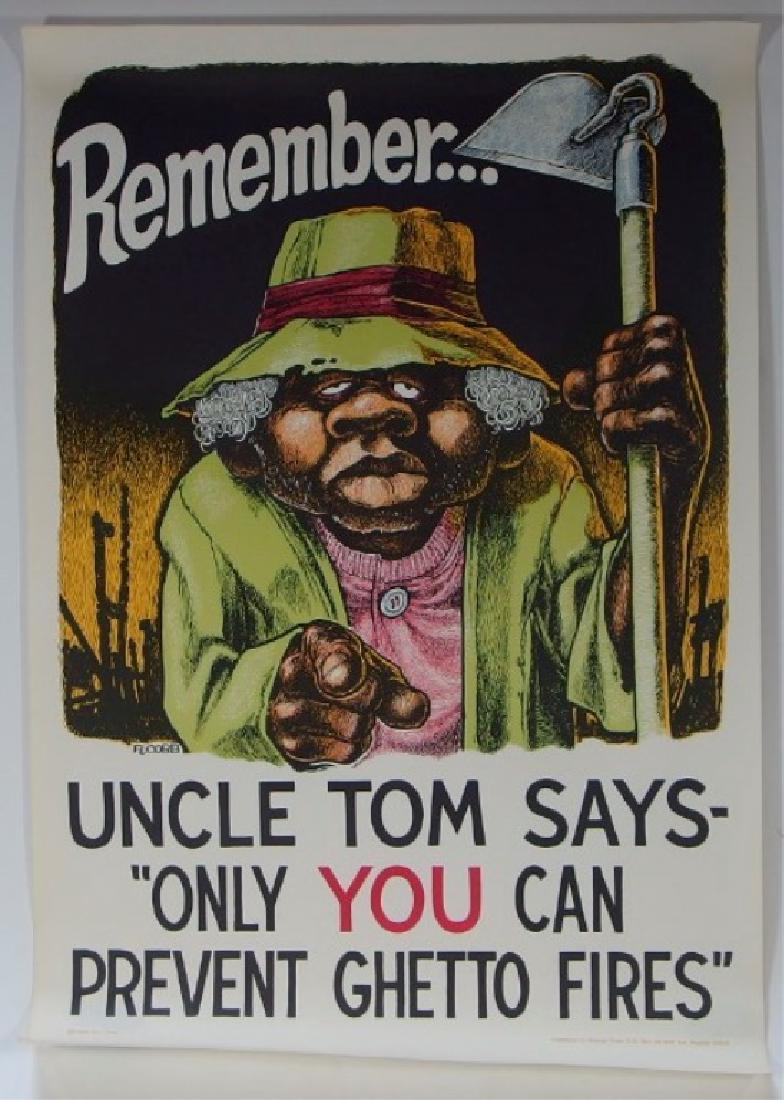 Ron Cobb Uncle Tom Ghetto Fires Poster (1 of 6)