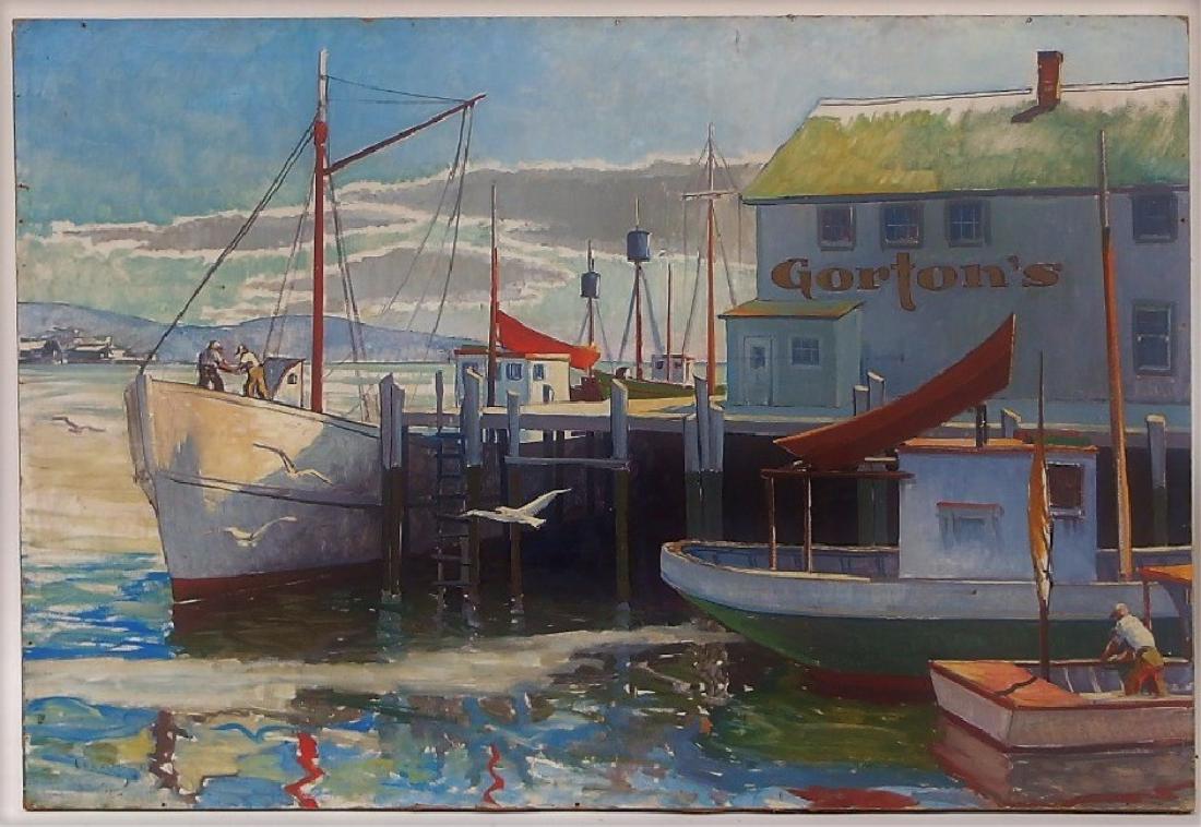LG Ken Gore Painting of Gorton's Gloucester Mass (1 of 9)