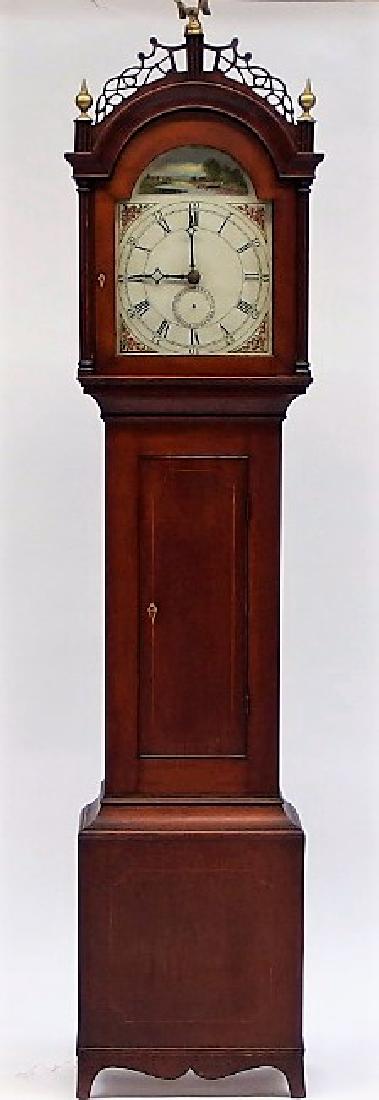 New England Mahogany Tall Case Clock (1 of 10)