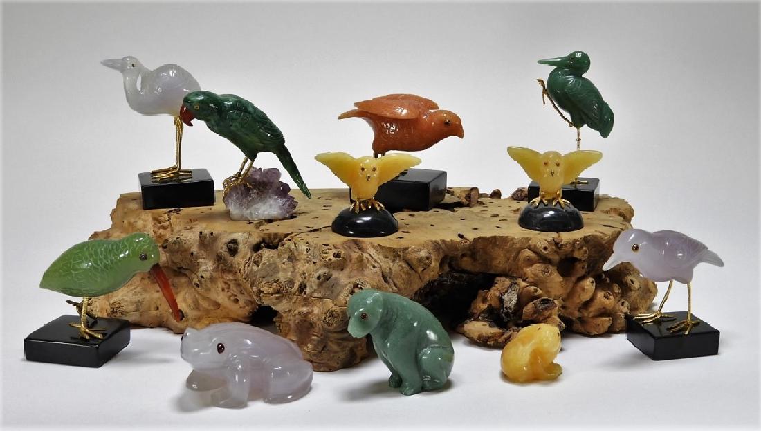 11 Chinese Carved Jade & Hardstone Animal Figures (1 of 8)