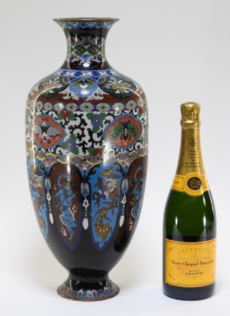 LG Japanese Cloisonne & Ginbari Enamel Vase (1 of 11)