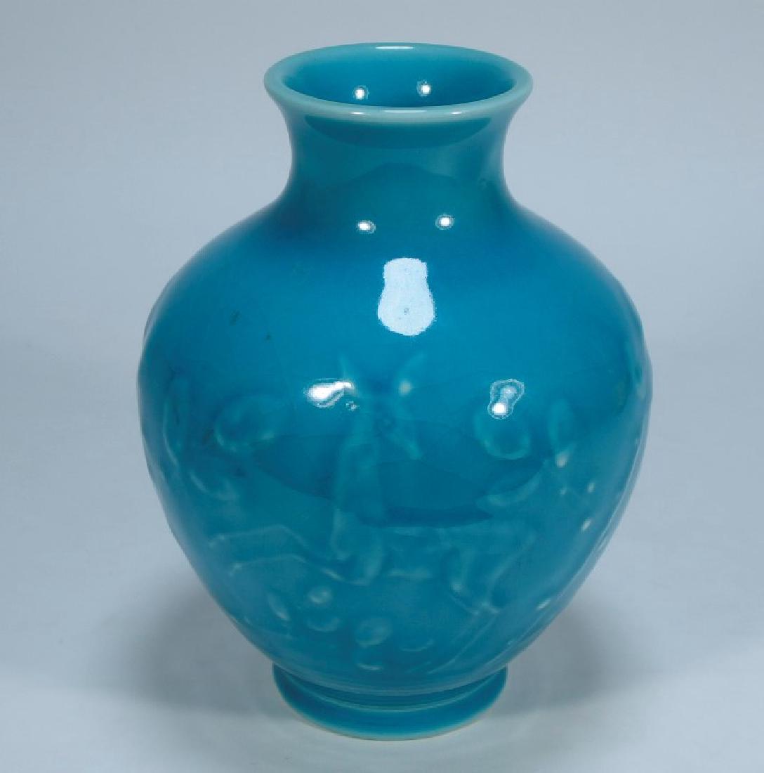 Rookwood Pottery Art Deco Blue Deer Vase (1 of 7)