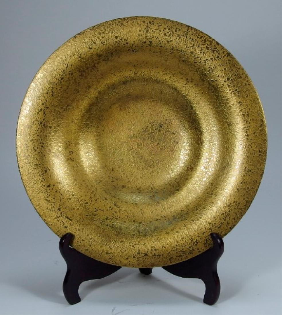 Tiffany Studios Bronze Dore Textured Bowl (1 of 5)