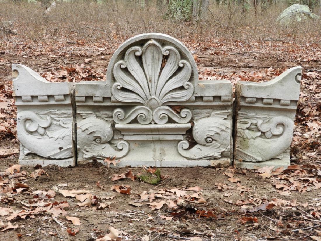 3 Piece Terracotta Dolphin Architectural Elements (1 of 9)