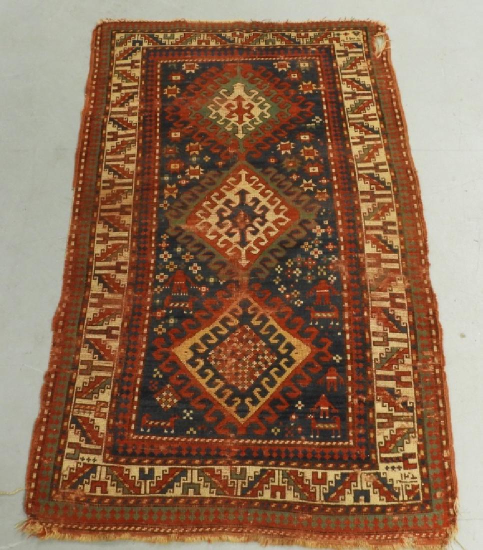 C.1900 Oriental Caucasian Kazak Rug (1 of 13)