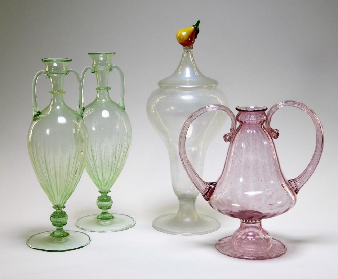 4 Italian Venetian Art Glass Vase Articles (1 of 11)