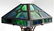 American Arts & Crafts Mission Oak Slag Glass Lamp - 3