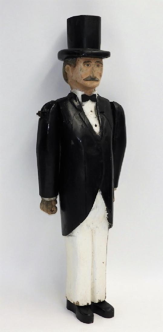 American Folk Art Carved & Painted Tuxedo Display (1 of 13)