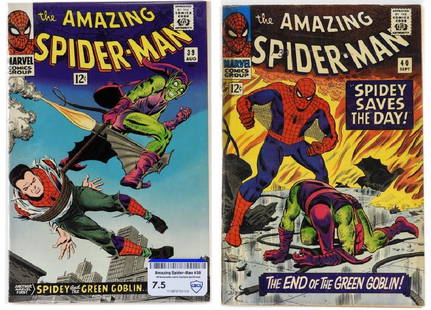 Marvel Comics Amazing Spider-Man No.39 40 CBCS 7.5: UNTIED STATES, 20TH CENTURY Marvel Comics Amazing Spider-Man issues 39 and 40 from August-September, 1966. Issue 39 featured the reveal of the Green Goblin as Norman Osborn followed by his origin in i