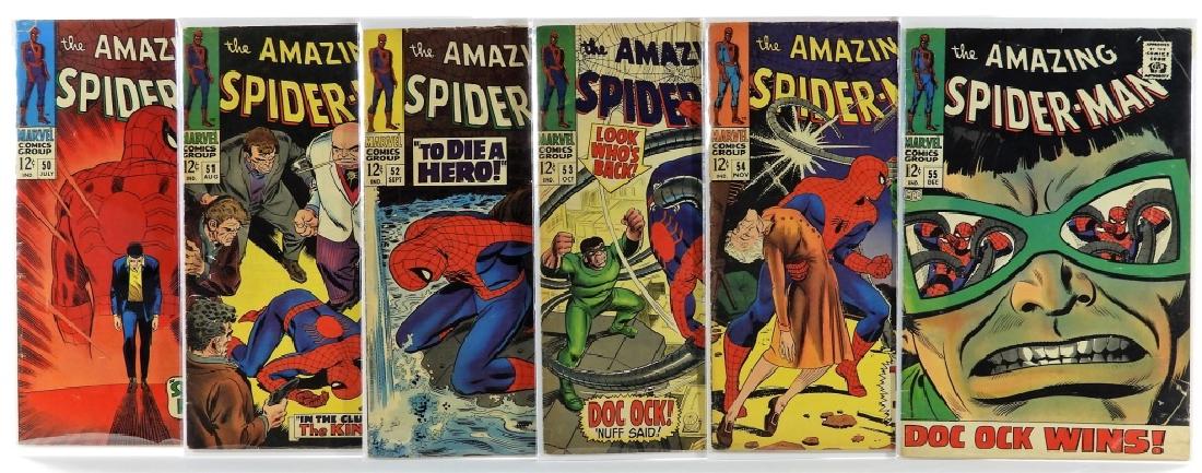 6 Marvel Comics Amazing Spider-Man No.50 to 55 Run (1 of 10)