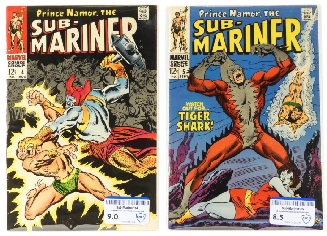 Marvel Comics Sub-Mariner No.4 5 CBCS 9.0 & 8.5 (1 of 5)