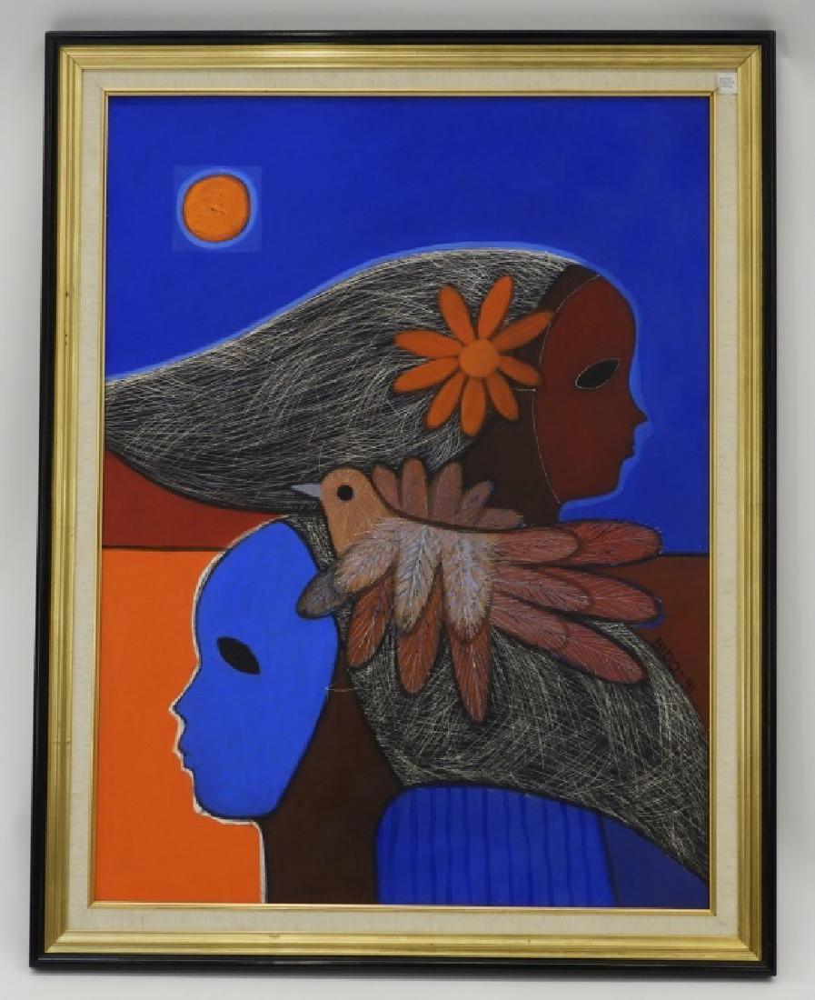 Candido Bido Dominican Modernist O/C Painting (1 of 9)