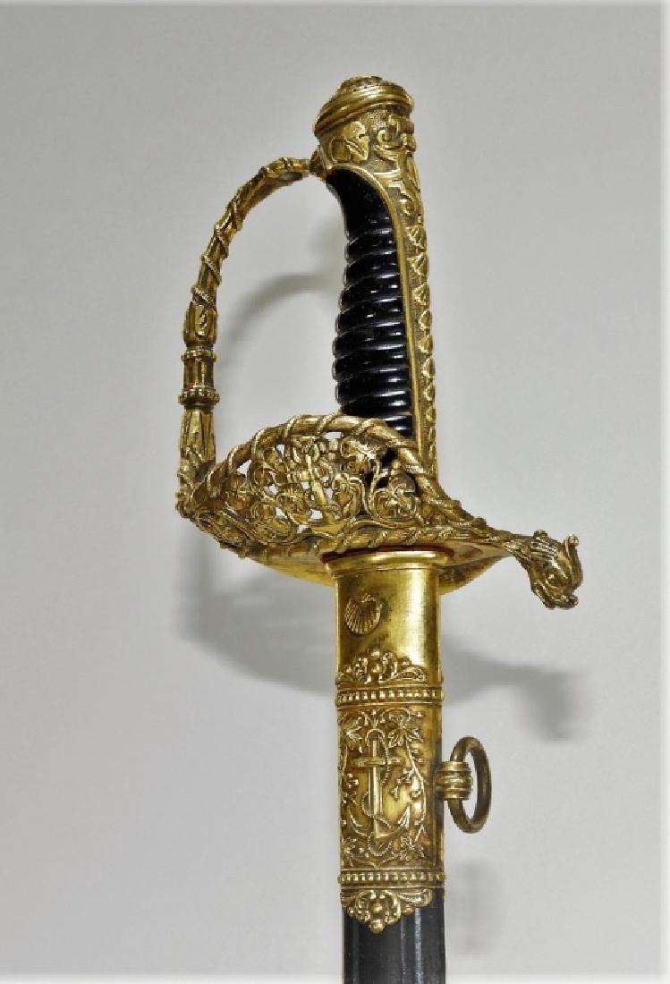 French Coulaux & Cie Model 1837 Navy Officer Sword (1 of 11)