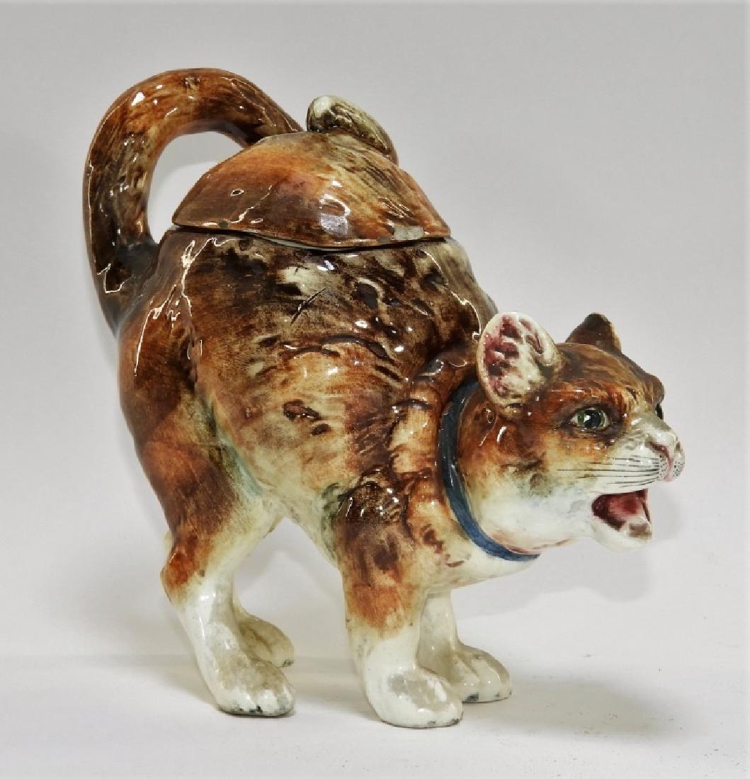 18C. Continental Hard Paste Porcelain Cat Humidor (1 of 11)