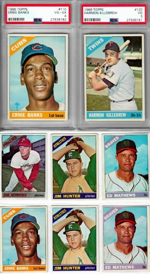 8PC 1966 Topps Baseball Trading Cards PSA Graded (1 of 5)
