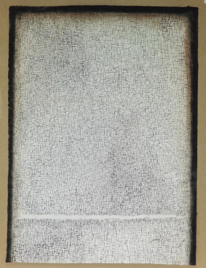 Japanese MCM Shimizu Linear Abstract Ink Drawing (1 of 6)