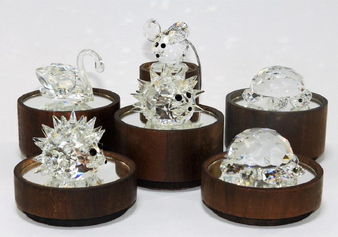 Group 6 Austrian Swarovski Crystal Figures (1 of 6)