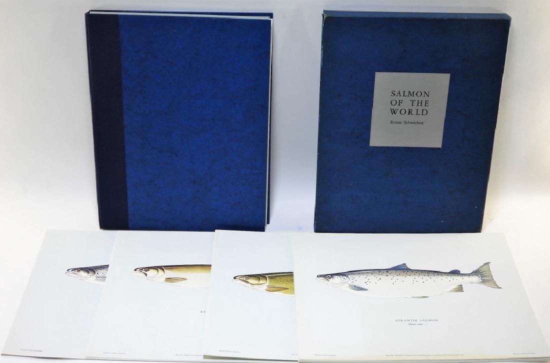 Ernest Schwiebert Salmon of the World Book Plates (1 of 5)