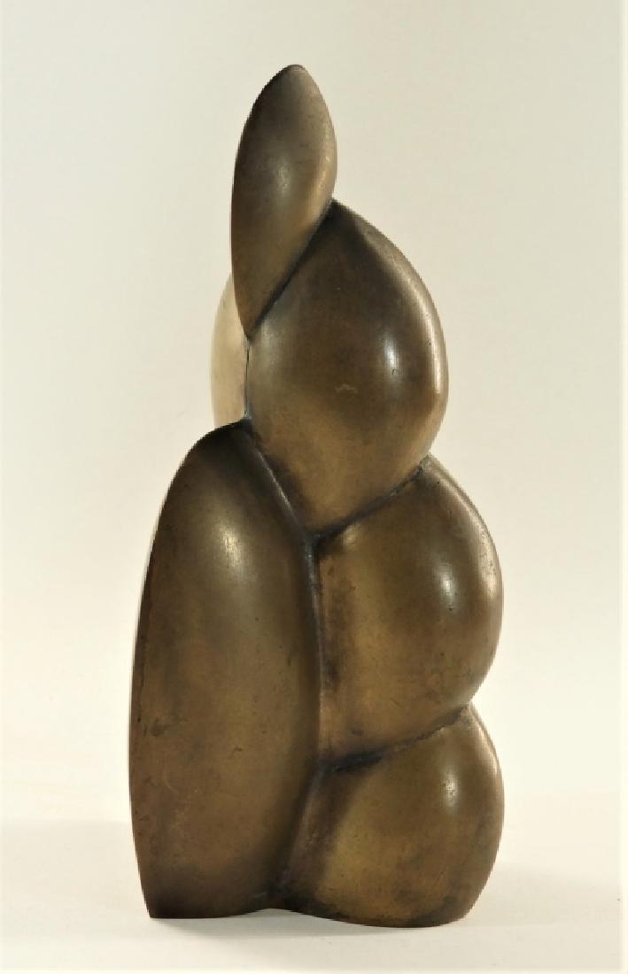 European MCM Modernist Abstract Bronze Sculpture (1 of 6)
