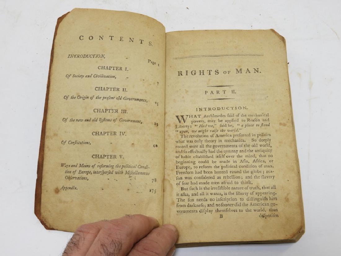 C.1792 Thomas Paine Rights of Man Leather Book (1 of 8)