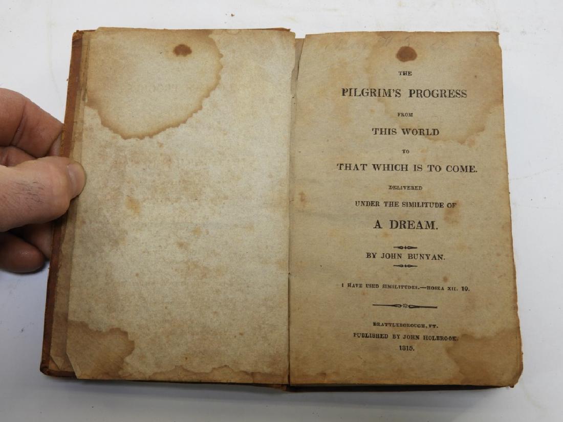 C.1815 John Bunyan Pilgrims Progress Leather Book (1 of 6)