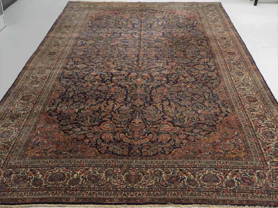 LG Persian Keshan Wool Carpet Rug (1 of 7)