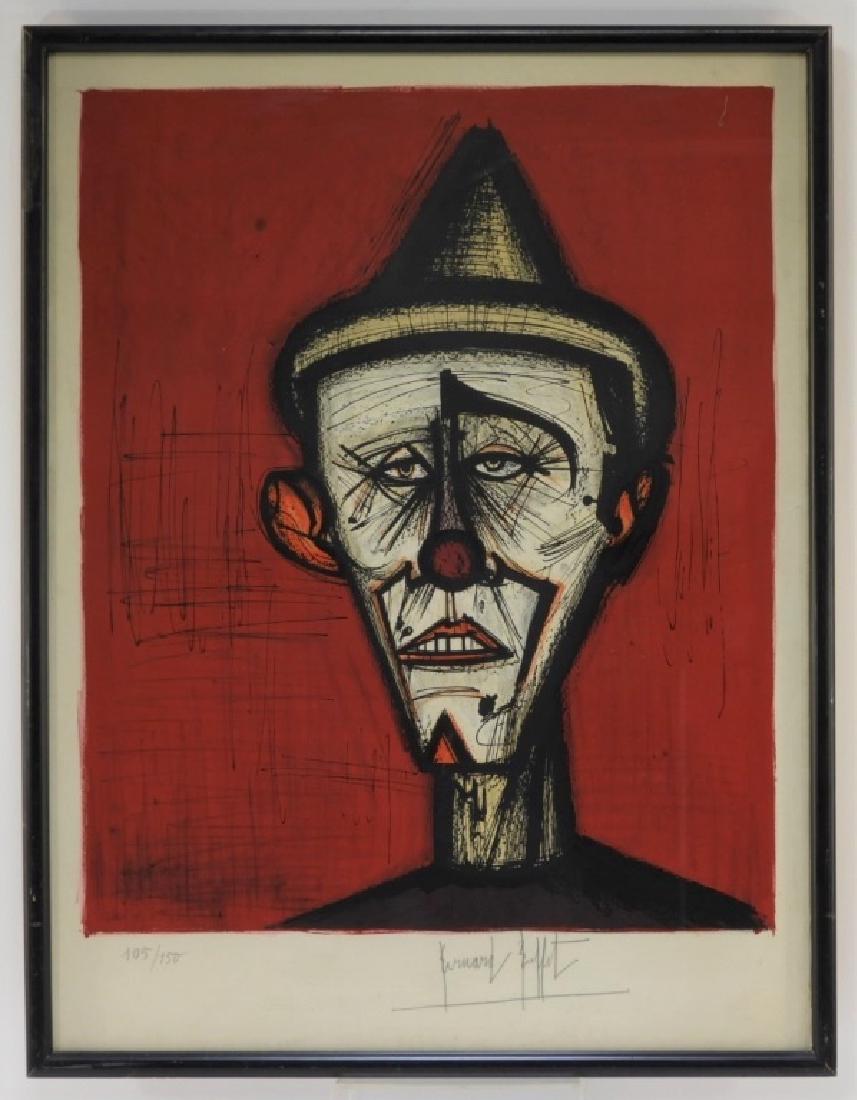 Bernard Buffet Pencil Signed Clown Serigraph (1 of 5)