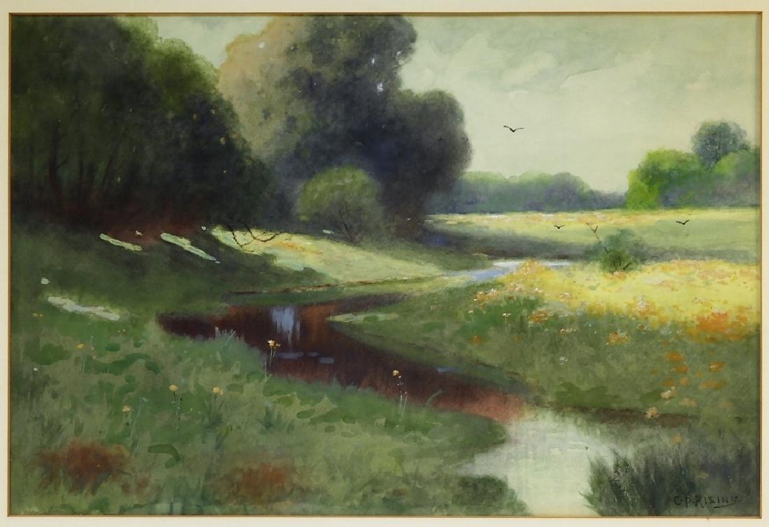 C.P Rising Spring Floral Stream Meadow Painting (1 of 6)