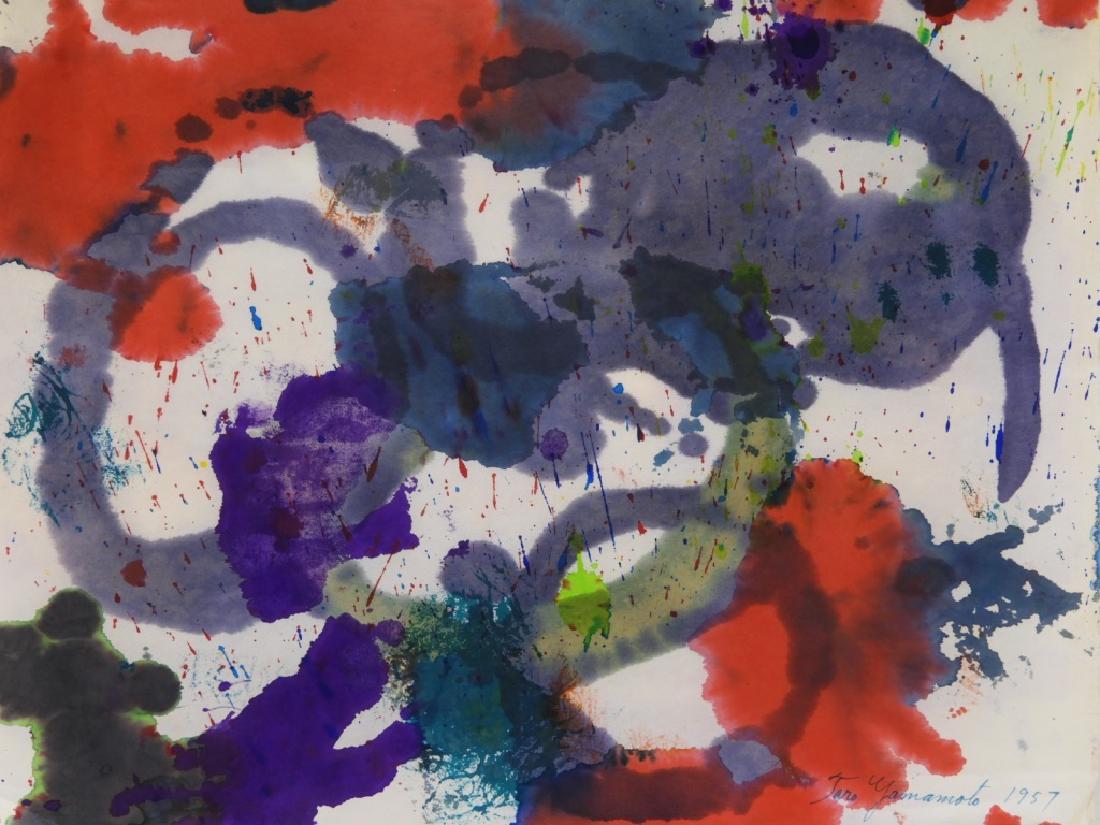Taro Yamamoto Abstract Expressionist WC Painting (1 of 4)