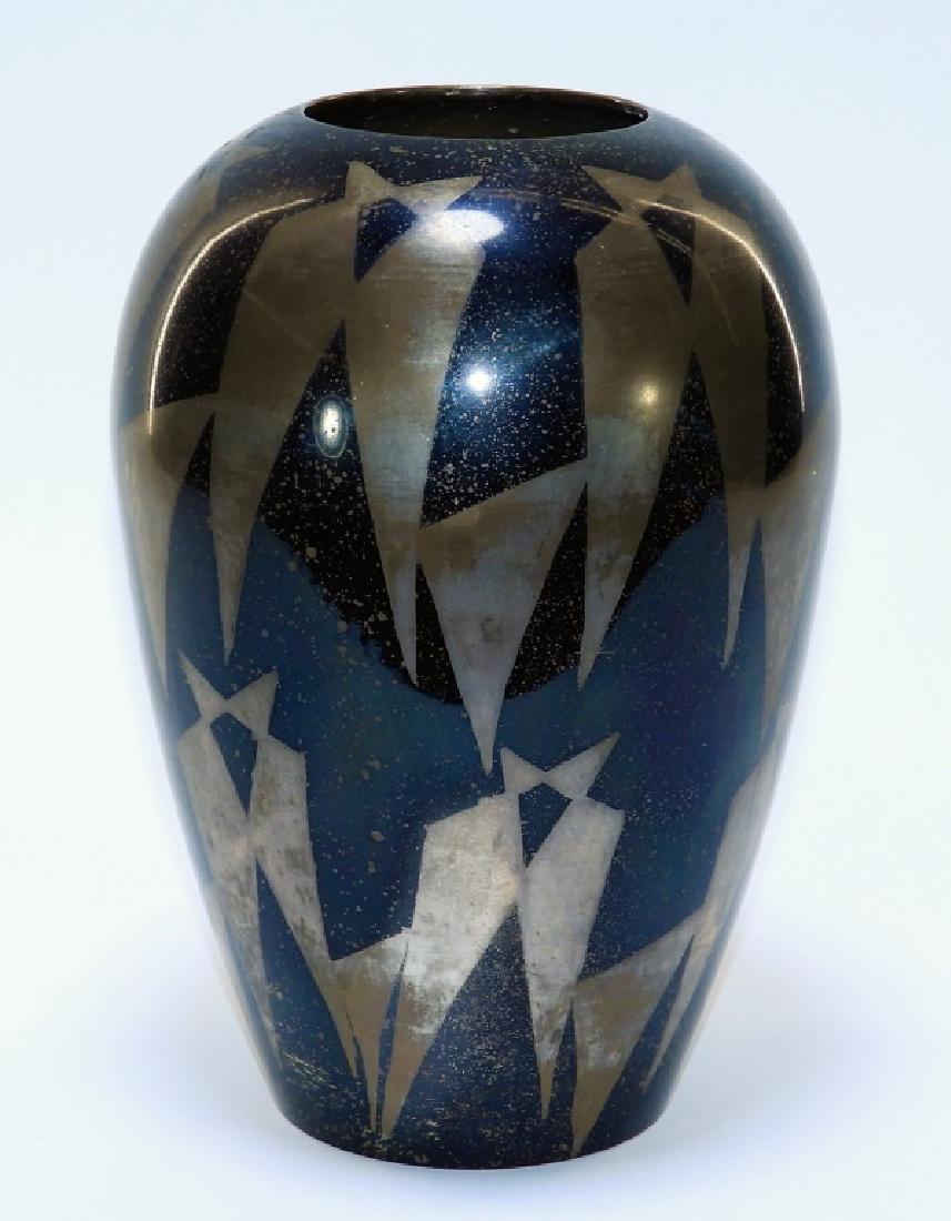French Art Deco Dunand Style Lacquered Vase (1 of 9)