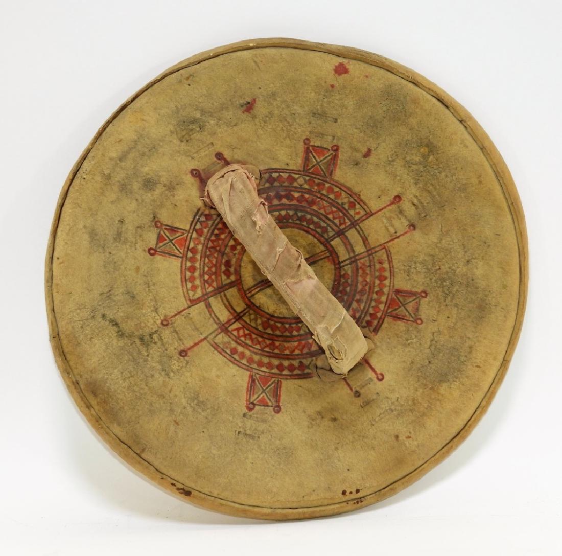 African Somali Polychrome Hide Warrior Shield (1 of 7)