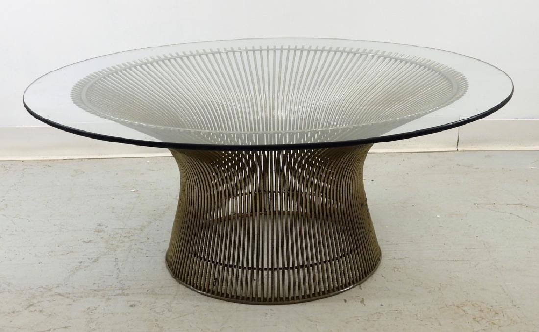 Warren Platner Steel Glass Coffee Table for Knoll (1 of 8)