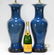 PR Chinese Monochrome Blue Porcelain Vase Lamps - 7