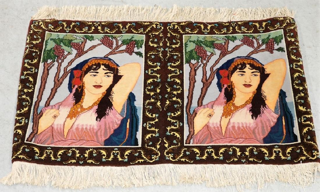 Persian Contemporary Pictorial Rug of a Lady (1 of 4)