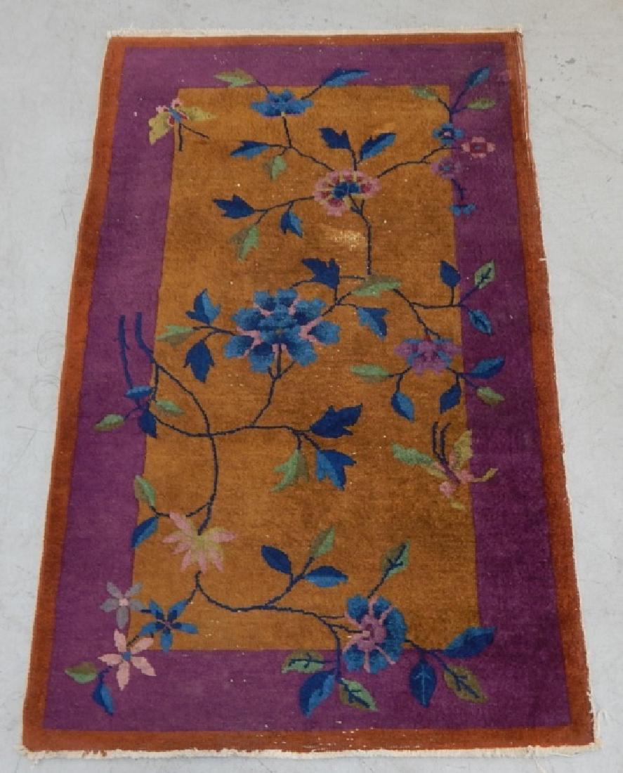 Chinese Art Deco Wool Carpet Rug Runner (1 of 7)