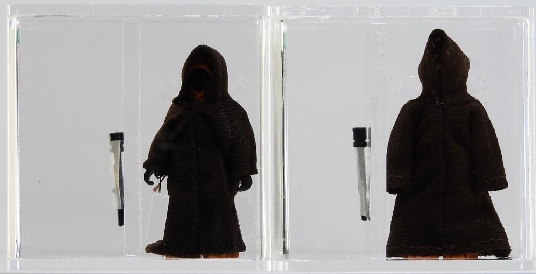 2 1977 Kenner Star Wars Jawa Purple Brown AFA 85 (1 of 4)