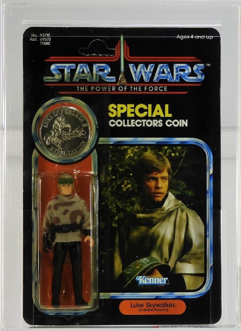 1985 Star Wars POTF Luke Battle Poncho AFA 85 (1 of 3)